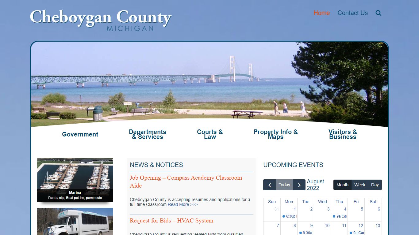 Cheboygan Michigan, Cheboygan County Government Services - Cheboygan County